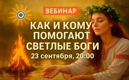 Вебинар: Как и Кому Помогают Светлые Боги.